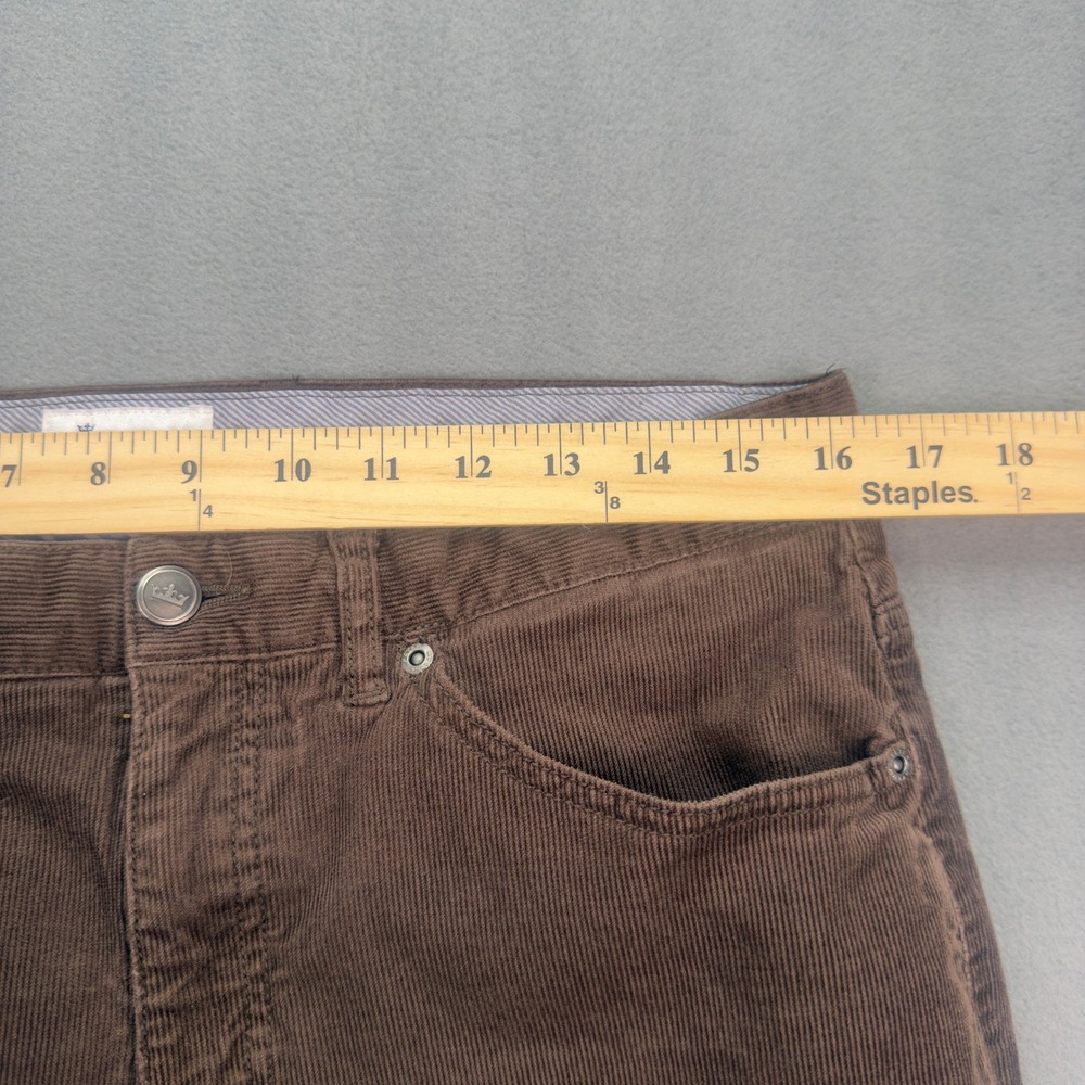 Peter Millar Corduroy Pants 33 Brown Crown Five Pocket Cotton Modal Stretch - Picture 6 of 10